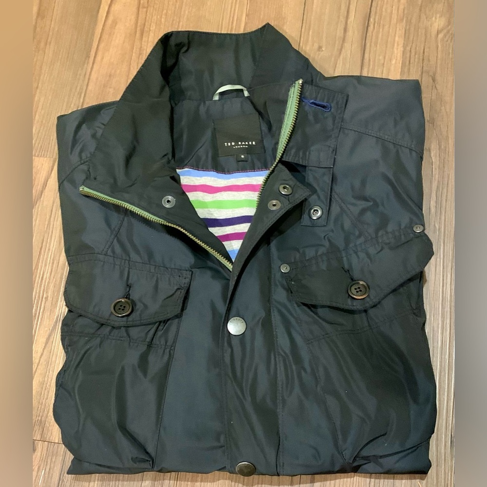 Ted Baker Black Windbreaker Jacket for Men